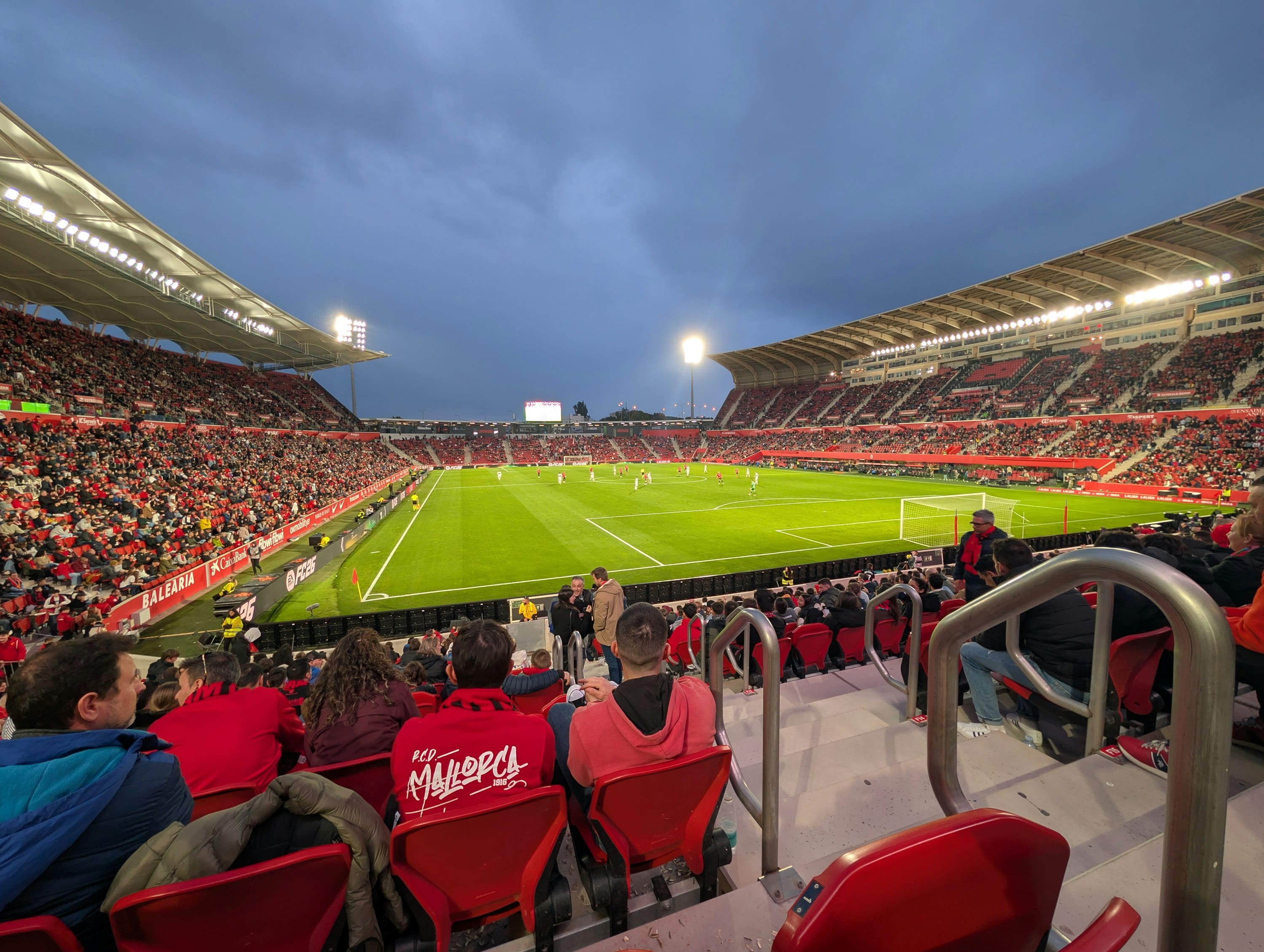 Soccer stadium crowd for World Cup match day at BenzX Lounge