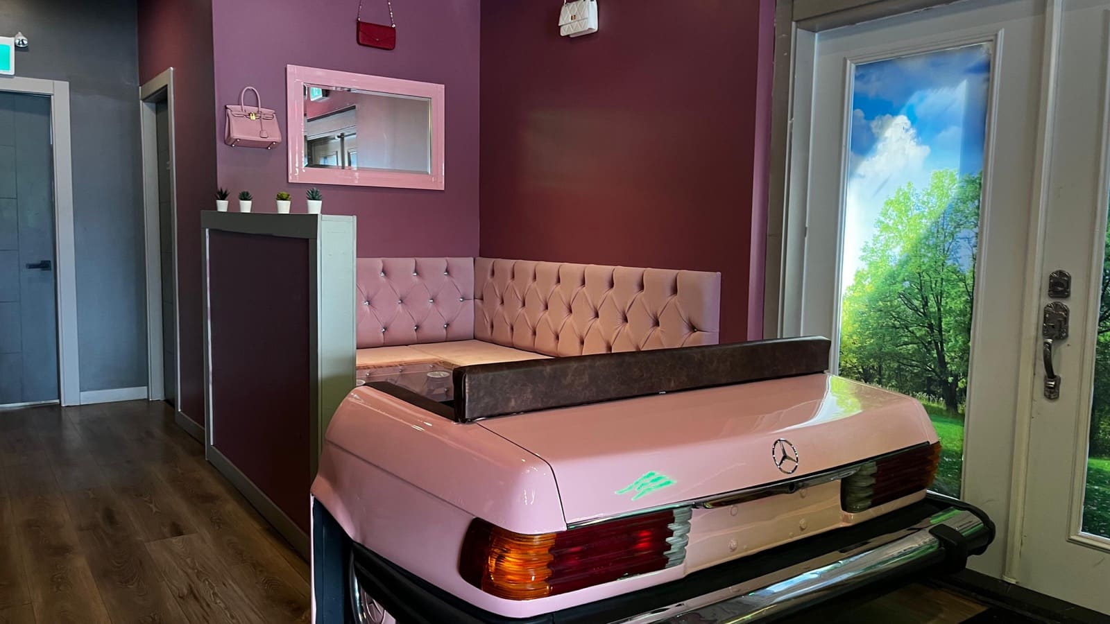 BenzX Lounge seating area for watching World Cup matches